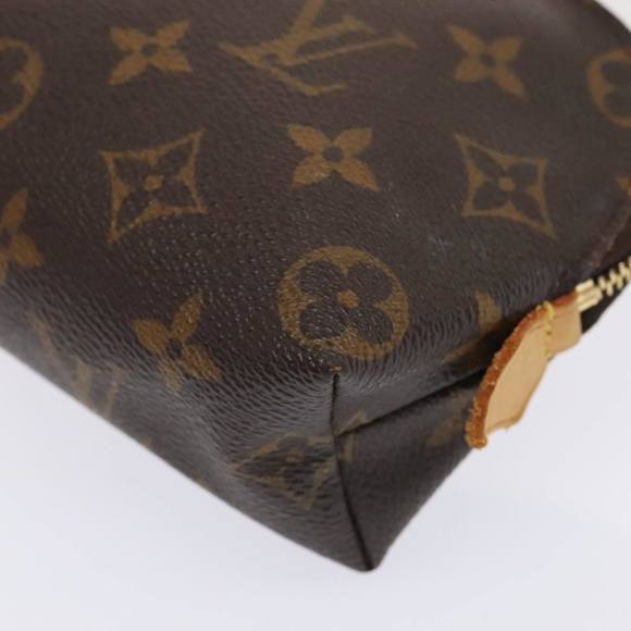 LOUIS VUITTON Monogram Pochette Cosmetic PM Cosmetic Pouch M47515 LV Auth 92242 - Picture 7 of 16